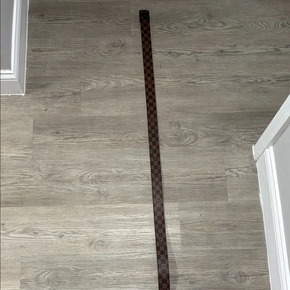Louis Vuitton Black and Brown Checkered Men's Belt size 34-36 - Picture 3 of 4